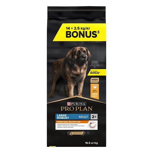Pro Plan® Large Robust Adult Optibalance Chicken 14+2.5kg Promo Bag